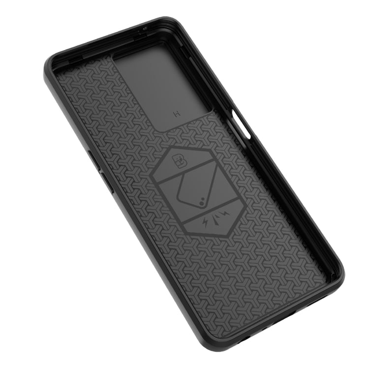 For OnePlus Nord CE 3 Lite 5G Sliding Camshield TPU + PC Shockproof Phone Case with Holder(Blue) - OnePlus Cases by PMC TechLife | Online Shopping South Africa | PMC TechLife | Buy Now Pay Later Mobicred