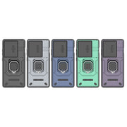 For OnePlus ACE 3 5G Sliding Camshield TPU + PC Shockproof Phone Case with Holder(Purple)