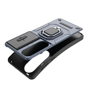For OnePlus ACE 3V Sliding Camshield TPU + PC Shockproof Phone Case with Holder(Black)