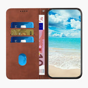 For Motorola Moto G Play 2024 Diamond Splicing Skin Feel Magnetic Leather Phone Case(Brown)