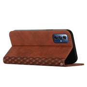 For Motorola Moto G Play 2024 Diamond Splicing Skin Feel Magnetic Leather Phone Case(Brown)