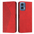 For Motorola Moto G Play 5G 2024 / G 5G 2024 Diamond Splicing Skin Feel Magnetic Leather Phone Case(Red) - Motorola Cases by PMC Jewellery | Online Shopping South Africa | PMC Jewellery | Buy Now Pay Later Mobicred