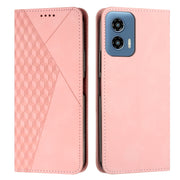 For Motorola Moto G Play 5G 2024 / G 5G 2024 Diamond Splicing Skin Feel Magnetic Leather Phone Case(Rose Gold)