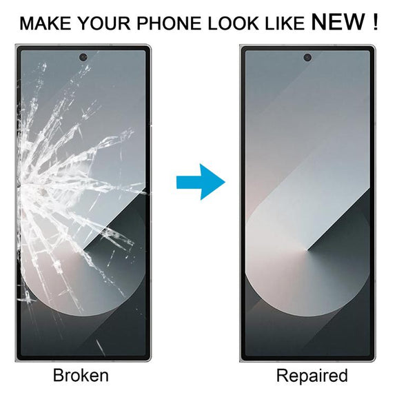 For Samsung Galaxy Z Fold6 SM-F956B LCD Secondary Screen Outer Glass Lens with OCA Optically Clear Adhesive