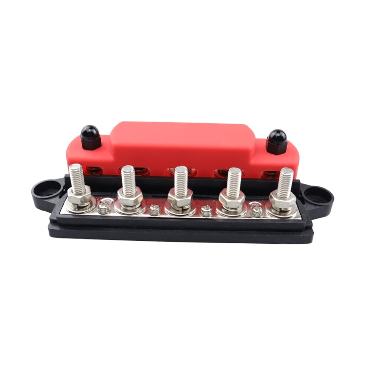 CP-4132 RV / Yacht M6 5-stud Double Row Busbar(Red Black) - Fuse by PMC TechLife | Online Shopping South Africa | PMC TechLife | Buy Now Pay Later Mobicred