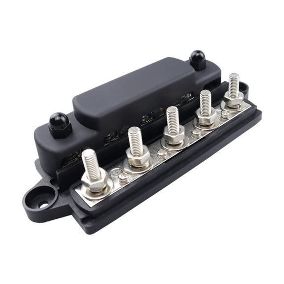 CP-4135 RV / Yacht M10 5-stud Double Row Busbar(Red Black)