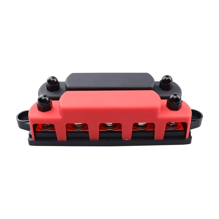 CP-4135 RV / Yacht M10 5-stud Double Row Busbar(Red Black) - Fuse by PMC TechLife | Online Shopping South Africa | PMC TechLife | Buy Now Pay Later Mobicred