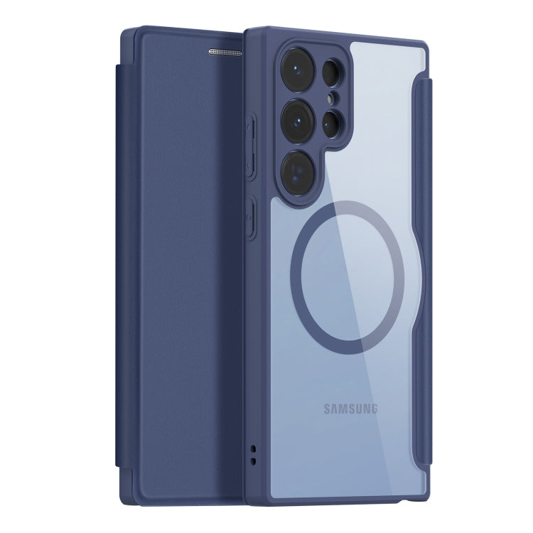 For Samsung Galaxy S23 Ultra 5G DUX DUCIS Skin X Pro Series Magsafe PC + TPU Phone Leather Case(Blue) - Galaxy S23 Ultra 5G Cases by DUX DUCIS | Online Shopping South Africa | PMC TechLife | Buy Now Pay Later Mobicred