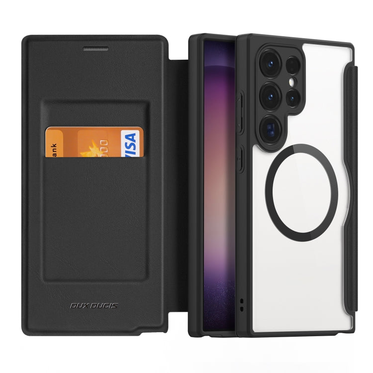 For Samsung Galaxy S24 Ultra 5G DUX DUCIS Skin X Pro Series Magsafe PC + TPU Phone Leather Case(Black) - Galaxy S24 Ultra 5G Cases by DUX DUCIS | Online Shopping South Africa | PMC TechLife | Buy Now Pay Later Mobicred