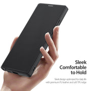 For Samsung Galaxy S24 Ultra 5G DUX DUCIS Skin X Pro Series Magsafe PC + TPU Phone Leather Case(Black)