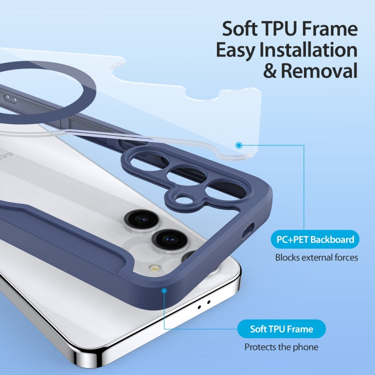For Samsung Galaxy S24+ 5G DUX DUCIS Skin X Pro Series Magsafe PC + TPU Phone Leather Case(Blue) - Galaxy S24+ 5G Cases by DUX DUCIS | Online Shopping South Africa | PMC TechLife | Buy Now Pay Later Mobicred