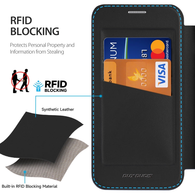 For Samsung Galaxy S25 5G DUX DUCIS Skin X Pro Series Magsafe PC + TPU Phone Leather Case(Black) - free shipping - PMC Jewellery - Order now!