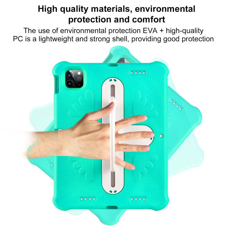 For iPad Air 11 2024  / 2025 Shield 360 Rotation Handle EVA Shockproof PC Tablet Case(Mint Green Beige) - iPad Air 11 2025 / 2024 Cases by PMC TechLife | Online Shopping South Africa | PMC TechLife | Buy Now Pay Later Mobicred