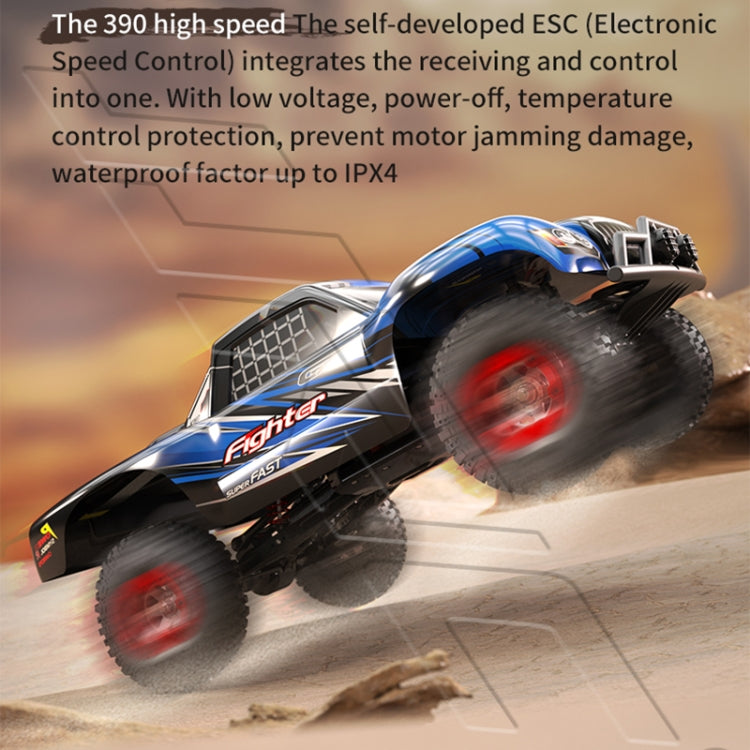 JJR/C Q39B 2.4G Four-wheel Drive High-speed Climbing Carbon Brush Motor RC Jeep(Red) - free shipping - PMC Jewellery - Order now!