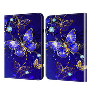 For Samsung Galaxy Tab S9 Crystal Texture Painted Leather Tablet Case(Diamond Butterflies)