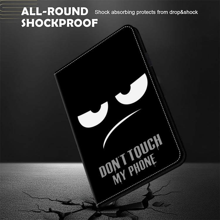 For Samsung Galaxy Tab S9 Ultra Crystal Texture Painted Leather Tablet Case(Dont Touch My Phone) - free shipping - PMC Jewellery - Order now!