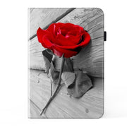 For Samsung Galaxy Tab S7+ / S8+ / S9+ Crystal Texture Painted Leather Tablet Case(Rose)