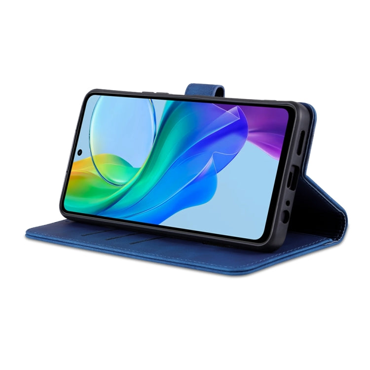 For vivo Y78 5G / Y36 / Y27 5G AZNS Skin Feel Calf Texture Flip Leather Phone Case(Blue) - vivo Cases by AZNS | Online Shopping South Africa | PMC TechLife | Buy Now Pay Later Mobicred