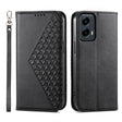 For Motorola Moto G Stylus 5G 2024 Cubic Grid Calf Texture Magnetic Leather Phone Case(Black) - Motorola Cases by PMC Jewellery | Online Shopping South Africa | PMC Jewellery | Buy Now Pay Later Mobicred