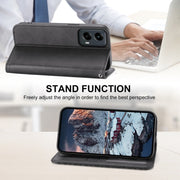 For Motorola Moto G Stylus 5G 2024 Cubic Grid Calf Texture Magnetic Leather Phone Case(Black)