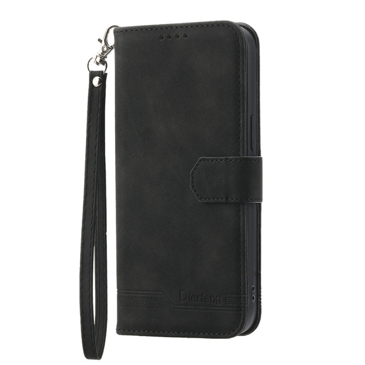 For Motorola Moto G Stylus 5G 2024 Dierfeng Dream Line TPU + PU Leather Phone Case(Black)
