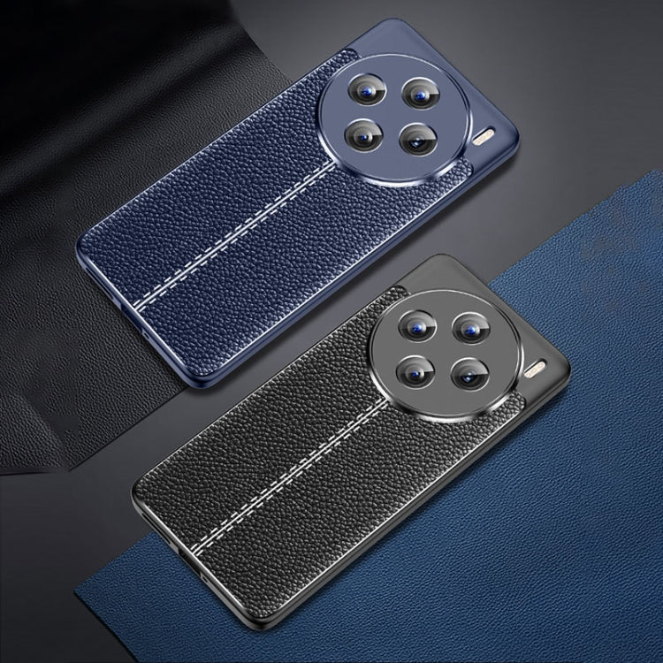 For vivo X100 Litchi Texture Shockproof TPU Phone Case(Black) - vivo Cases by imak | Online Shopping South Africa | PMC TechLife | Buy Now Pay Later Mobicred