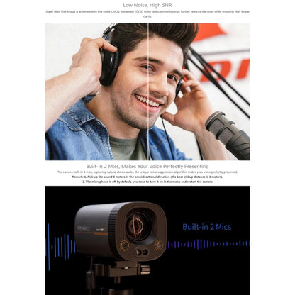 FEELWORLD HV10X Professional Streaming Camera Full HD 1080P 60fps USB 3.0 HDMI(EU Plug) - free shipping - PMC Jewellery - Order now!
