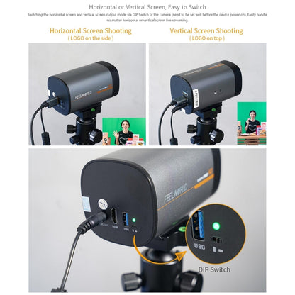 FEELWORLD HV10X Professional Streaming Camera Full HD 1080P 60fps USB 3.0 HDMI(US Plug) - free shipping - PMC Jewellery - Order now!