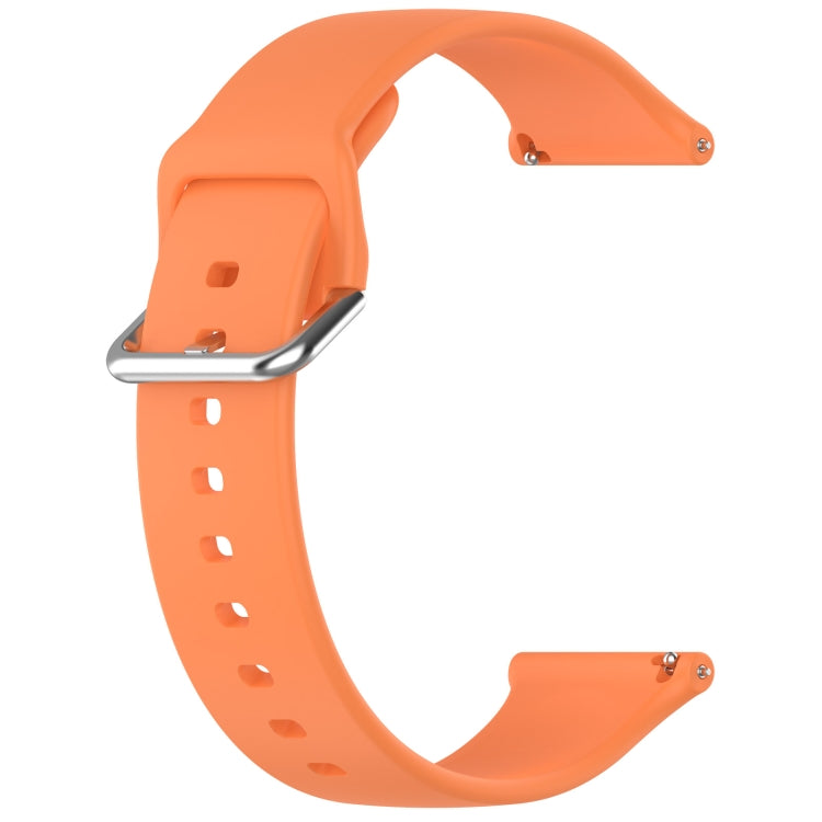 24mm Universal Small Waist Silicone Watch Band(Orange)