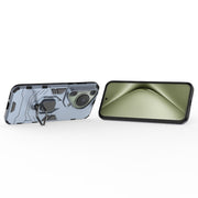 For Huawei Pura 70 Ultra Shockproof PC + TPU Holder Phone Case(Navy Blue)