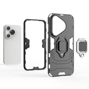 For Huawei Pura 70 Pro / Pura 70 Pro+ Shockproof PC + TPU Holder Phone Case(Red)