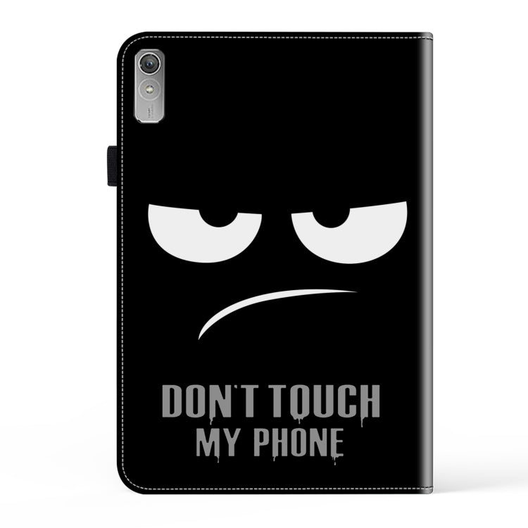 For Lenovo Xiaoxin Pad Pro 12.7 Crystal Texture Painted Leather Tablet Case(Dont Touch My Phone)