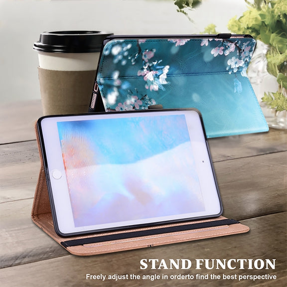 For Lenovo Xiaoxin Pad Pro 12.7 Crystal Texture Painted Leather Tablet Case(Plum Bossom)