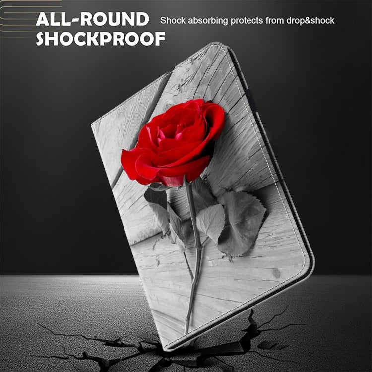 For Lenovo Xiaoxin Pad Pro 12.7 Crystal Texture Painted Leather Tablet Case(Rose) - Lenovo by PMC TechLife | Online Shopping South Africa | PMC TechLife | Buy Now Pay Later Mobicred