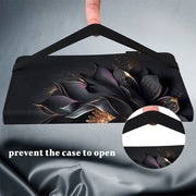 For Lenovo Xiaoxin Pad Pro 12.7 Crystal Texture Painted Leather Tablet Case(Purple Lotus)