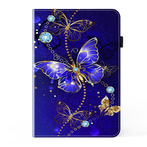 For Lenovo Tab M11 / Xiaoxin Pad 11 2024 Crystal Texture Painted Leather Tablet Case(Diamond Butterflies)