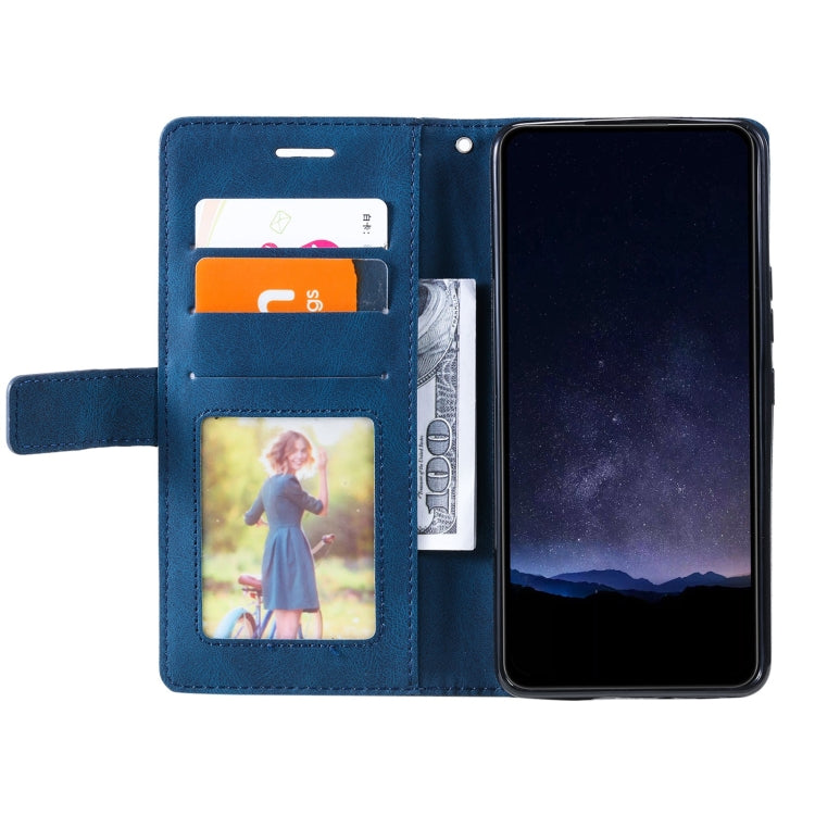 For Google Pixel 9 Skin Feel Splicing Leather Phone Case(Blue) - Google Cases by PMC TechLife | Online Shopping South Africa | PMC TechLife | Buy Now Pay Later Mobicred