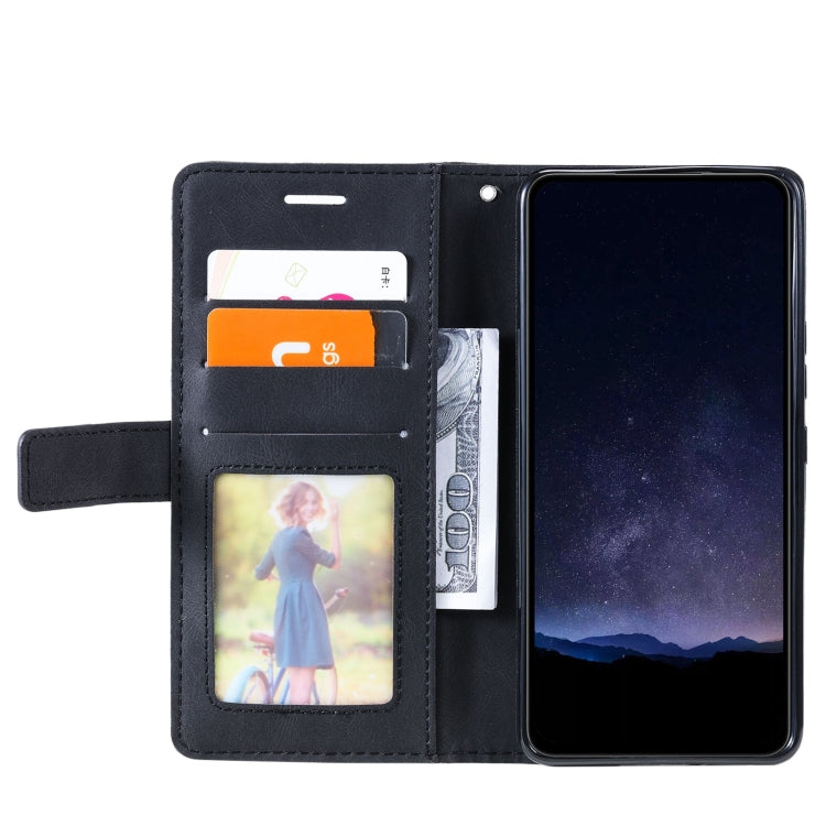 For Google Pixel 9 Pro Skin Feel Splicing Leather Phone Case(Black) - Google Cases by PMC TechLife | Online Shopping South Africa | PMC TechLife | Buy Now Pay Later Mobicred