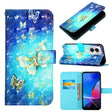 For Motorola Moto G Play 4G 2024 3D Painting Horizontal Flip Leather Phone Case(Golden Butterfly) - Motorola Cases by PMC Jewellery | Online Shopping South Africa | PMC Jewellery | Buy Now Pay Later Mobicred