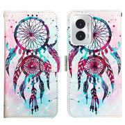 For Motorola Moto G Play 4G 2024 3D Painting Horizontal Flip Leather Phone Case(Color Drop Wind Chimes)