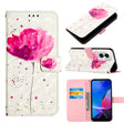 For Motorola Moto G Play 4G 2024 3D Painting Horizontal Flip Leather Phone Case(Flower) - Motorola Cases by PMC Jewellery | Online Shopping South Africa | PMC Jewellery | Buy Now Pay Later Mobicred