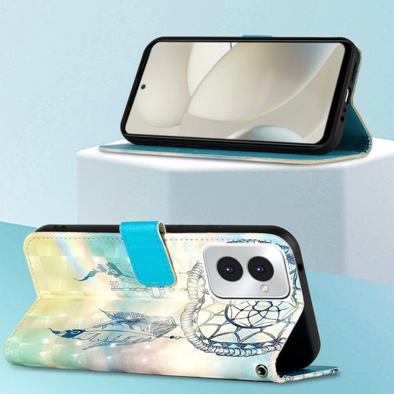 For Motorola Moto G Power 5G 2024 3D Painting Horizontal Flip Leather Phone Case(Dream Wind Chimes)