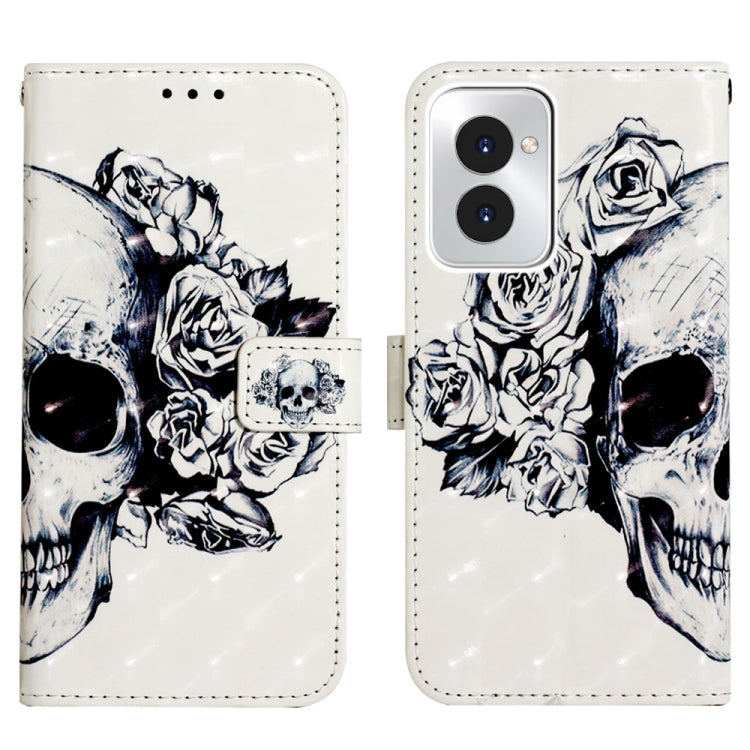 For Motorola Moto G Power 5G 2024 3D Painting Horizontal Flip Leather Phone Case(Skull) - Motorola Cases by PMC Jewellery | Online Shopping South Africa | PMC Jewellery | Buy Now Pay Later Mobicred