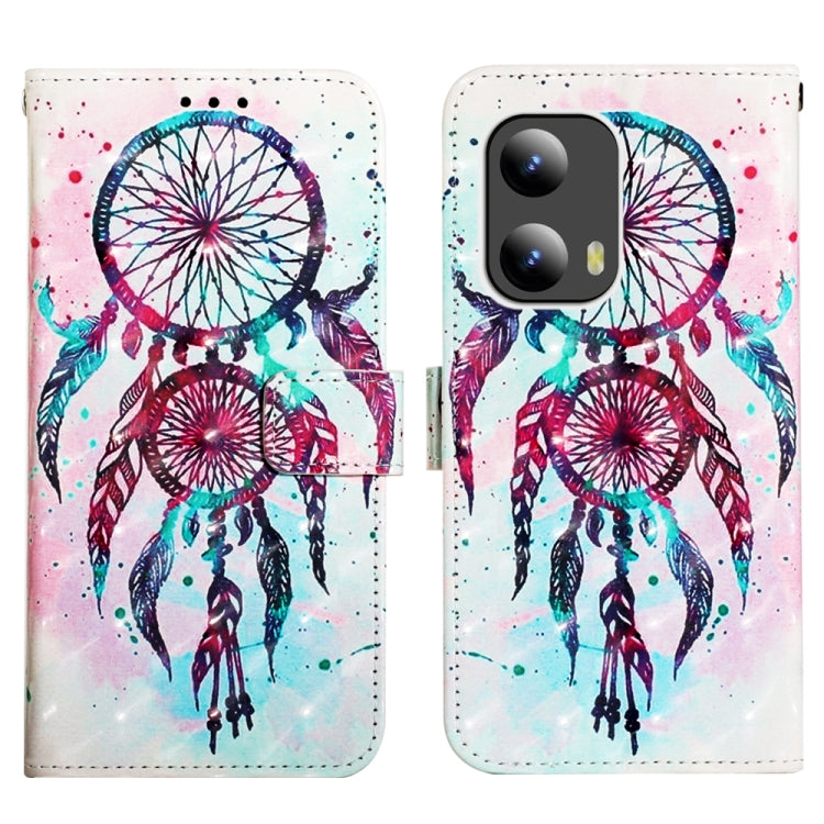 For Motorola Moto G Play 5G 2024 3D Painting Horizontal Flip Leather Phone Case(Color Drop Wind Chimes)