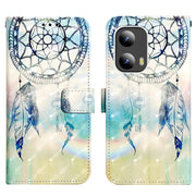 For Motorola Moto G Play 5G 2024 3D Painting Horizontal Flip Leather Phone Case(Dream Wind Chimes)