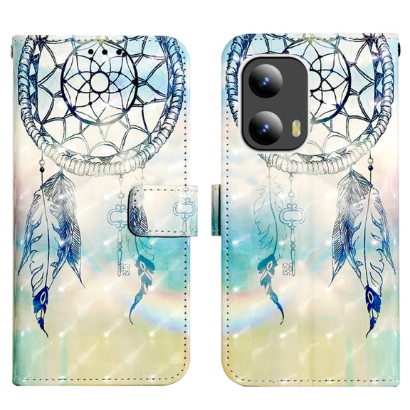 For Motorola Moto G Play 5G 2024 3D Painting Horizontal Flip Leather Phone Case(Dream Wind Chimes)