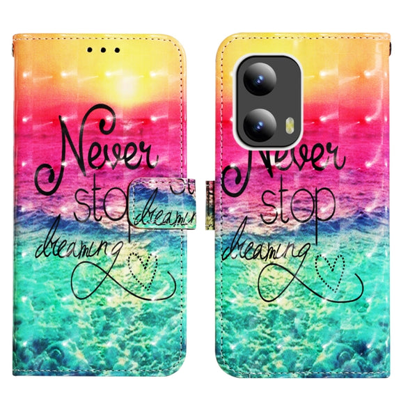 For Motorola Moto G Play 5G 2024 3D Painting Horizontal Flip Leather Phone Case(Chasing Dreams)