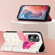 For Motorola Moto G Play 5G 2024 3D Painting Horizontal Flip Leather Phone Case(Flower)