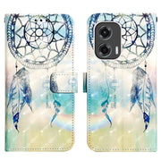 For Motorola Moto G Stylus 5G 2024 3D Painting Horizontal Flip Leather Phone Case(Dream Wind Chimes)