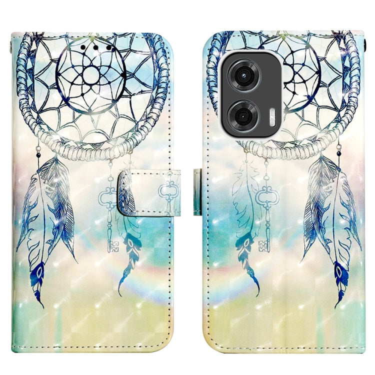 For Motorola Moto G Stylus 5G 2024 3D Painting Horizontal Flip Leather Phone Case(Dream Wind Chimes)